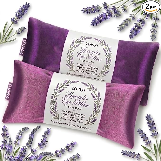 Lavender Eye Pillow for Relaxation & Sleeping – Aromatherapy Eye Pillow by Unknown