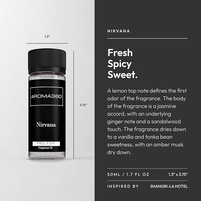 Aroma360 - Nirvana Pro Pod 50ML Fragrance Oil Blend - Hotel Inspired - Image 3