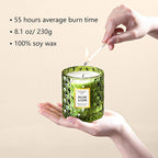 Chloefu LAN Balsam & Cedar Scented Candle Christmas Candles Gift, Christmas - Image 2