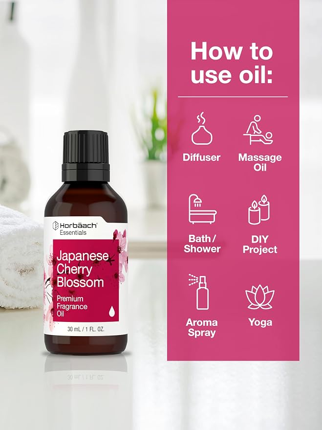 Horbäach Japanese Cherry Blossom Fragrance Oil | 1 fl oz | Premium Grade | - Image 3