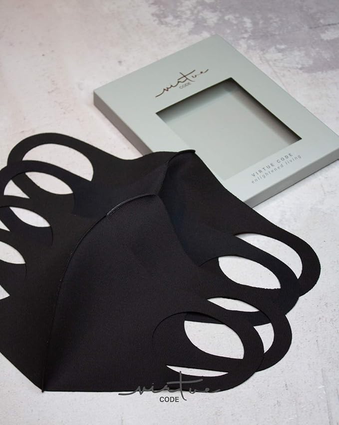 Virtue Code Second Skin Cloth Face Mask Pack. 4 Buttery Soft Masks Washable - Image 2