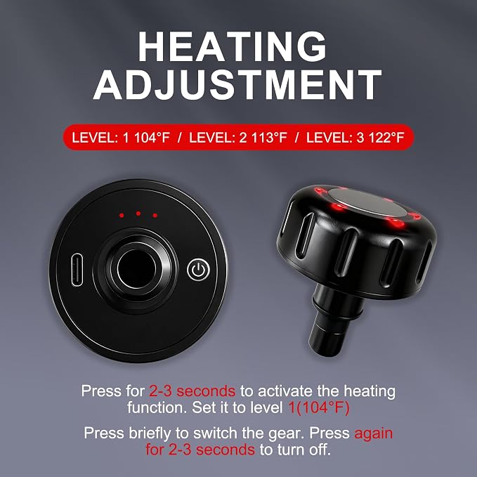 LEERCON Heating Head for Small Massage Gun - Image 3