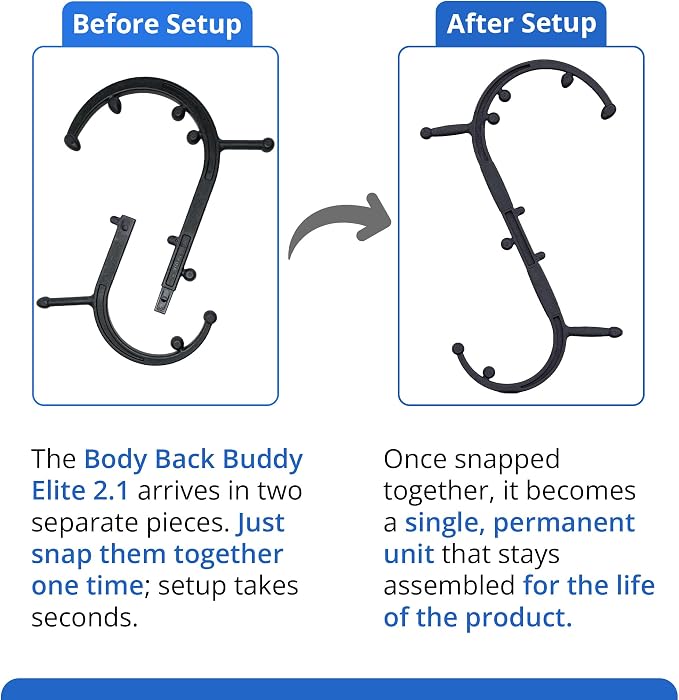 Body Back Buddy Elite Trigger Point Massage Tool, Neck and Back Massager - Image 4