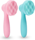 2 PC Silicone Facial Cleansing Brush Facial Scrubber Manual Exfoliating Facial by MtBoi