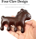 Sandalwood Cute Pony Scalp Massager | Wooden Massage Brush - Image 4