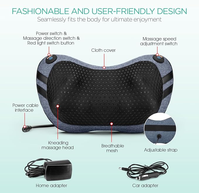 VOYOR-HEALTH Shiatsu Neck and Back Massager - Image 6