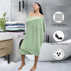 8-Piece Green Bath Towels Set, 2 Oversized Large Bath Towels Sheet, 2 Hand - Image 3