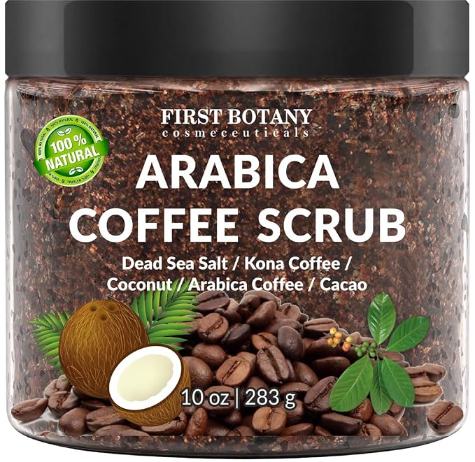 First Botany Cosmeceuticals, 100% Natural Arabica Coffee Scrub by FirstBotanyCosmeceuticals