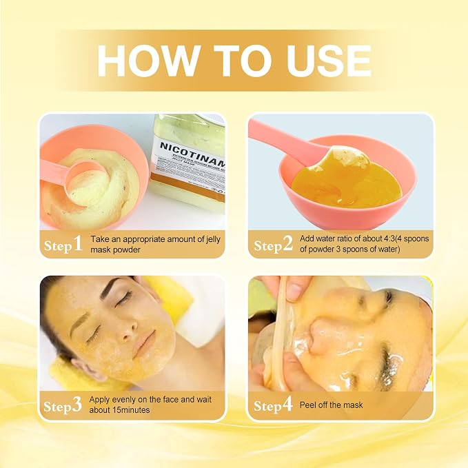 Jelly Mask for Facials Professional, Hydrating & Moisturizing Peel-Off Natural - Image 4
