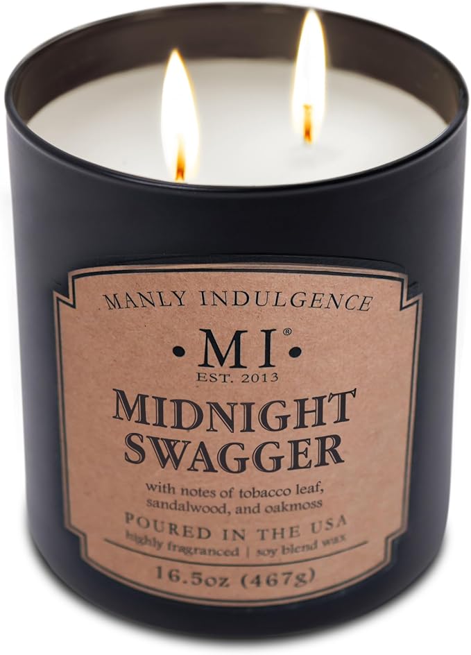 Manly Indulgence Midnight Swagger Scented Candles - Image 3