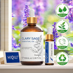 HIQILI Clary Sage Oil Essential, Herbal Sooth Aroma in Diffuse, Meditation - Image 8