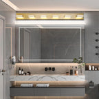 SineRise LED Modern Bathroom Vanity Light Fixtures, Matte Gold Modern Acrylic - Image 8
