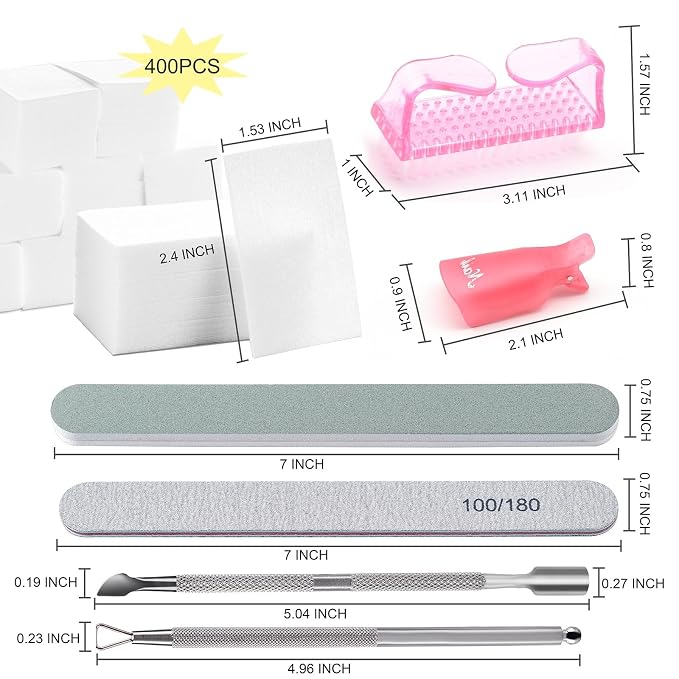 Gel Nail Polish Remover Tools Kit, - Image 2
