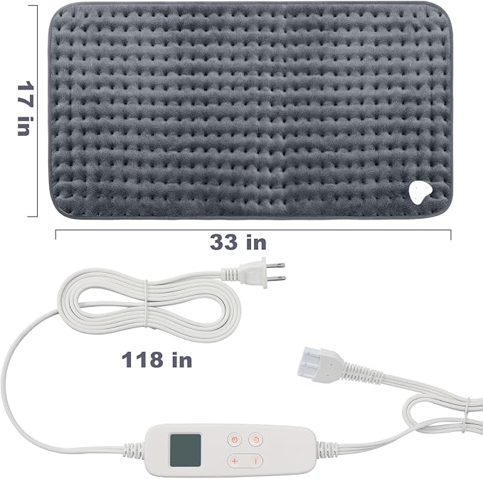 VAAGHANM Heating Pad: 33 x 17 inches Electric Heating Pad - Image 7