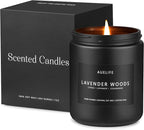 Lavender & Wood Scented Candle by Auelife