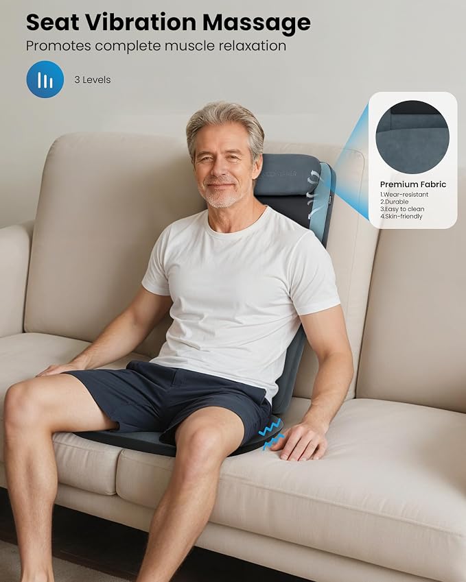 COMFIER Shiatsu Back Massager Chair Pad - Image 7