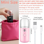 Mudder 4 Pcs Nano Facial Mister Handy Nano Mist Sprayer 30ml Visual Water Tank - Image 4