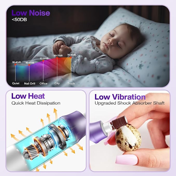 Professional Electric Nail Drill 2000mAH Portable Cordless Electric Nail File - Image 6