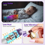 Professional Electric Nail Drill 2000mAH Portable Cordless Electric Nail File - Image 6