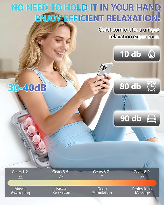 UFFAE 16-Head Massage Gun, Deep Tissue Percussion Massager - Image 2
