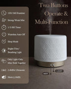 Ceramic Essential Oil Diffuser, 280ml 2.4MHz Ultrasonic Cool Mist Aromatherapy - Image 2