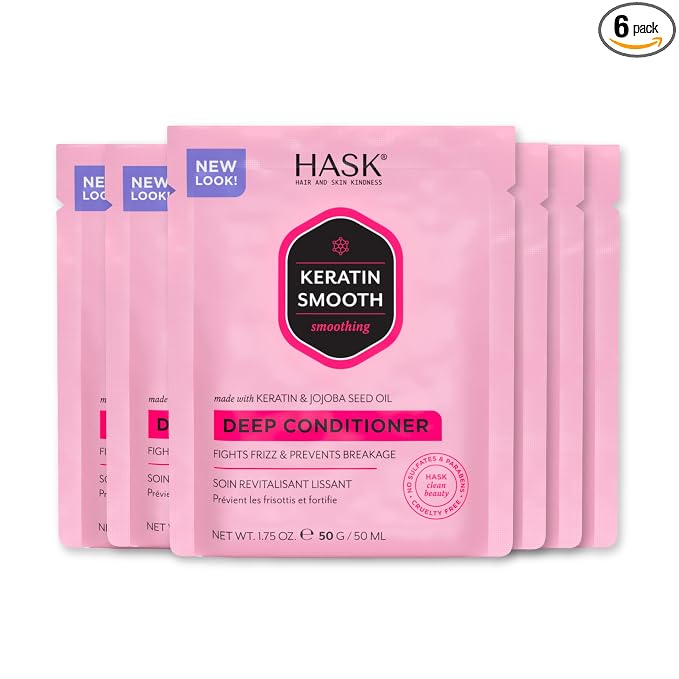 HASK KERATIN Smoothing Deep Conditioner Treatments by HASK