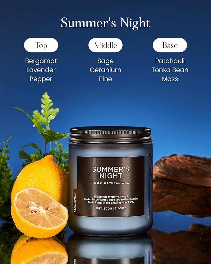 M&SENSE Summer's Night Scented Candles - Image 2