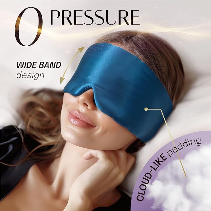 Silk Sleep Mask Soft Pressureless: 100% Mulberry Silk - Image 4