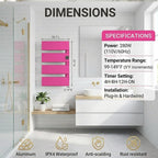 Electric Towel Warmer, Heated Towel Rack - Image 6