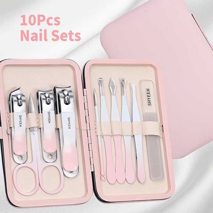 Manicure Set, Portable Mini Manicure and Pedicure Kit, Travel Grooming Nail Kit - Image 8