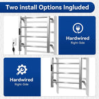 Heated Towel Racks for Bathroom, Hot Towel Warmer 4 Bars - Image 3