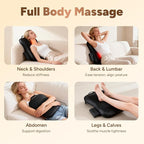 Back Massager with Heat, 4D Rolling Massage Nodes - Image 6