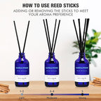 Xcleen Reed Diffuser Set with Sticks, Sandalwood Scented Oil Diffuser - Image 3