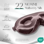 ZIMASILK Adjustable 22 Momme 100% Mulberry Silk Sleep Mask, Upgraded 3D - Image 2