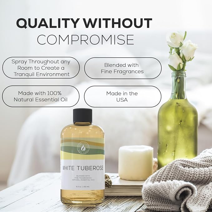 Aroma Country White Tuberose Luxury Diffuser Oil Refill & Fragrant Room Spray - Image 4