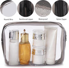 Tbestmax 10 Pack Clear Cosmetic Bags Makeup Bags Portable Waterproof TSA - Image 3