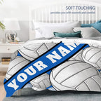Custom Volleyball Blanket, Personalized Sport Throw - Image 6