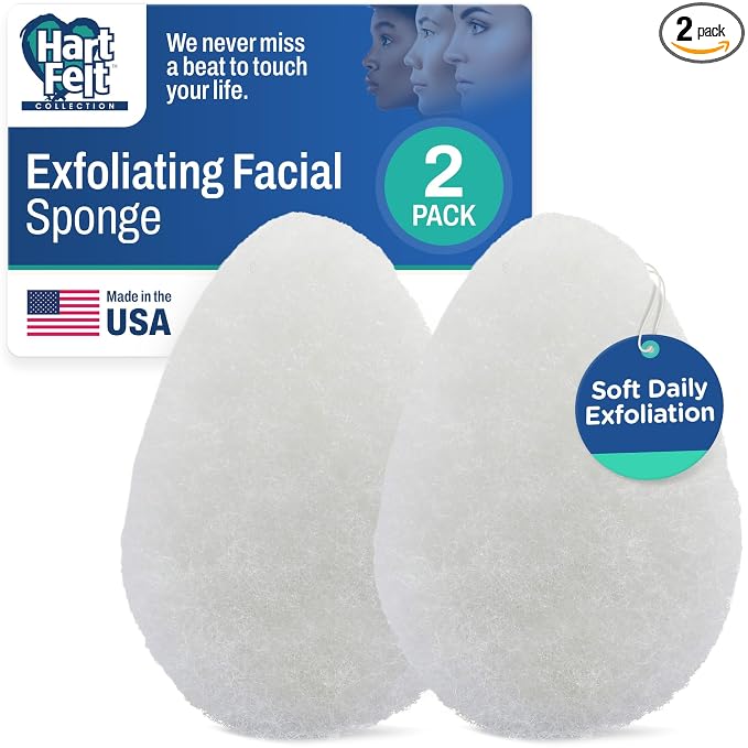 HartFelt 2ct Tear Drop Face Scrubber by HartFelt