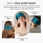LitBear Silk Sleep Mask for Side Sleeper, Eye Mask Sleeping for Women Men 100% - Image 6