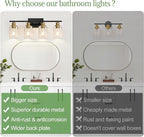 Indoi 4-Light Bathroom Light Fixtures, Bathroom Wall Lamp - Image 2