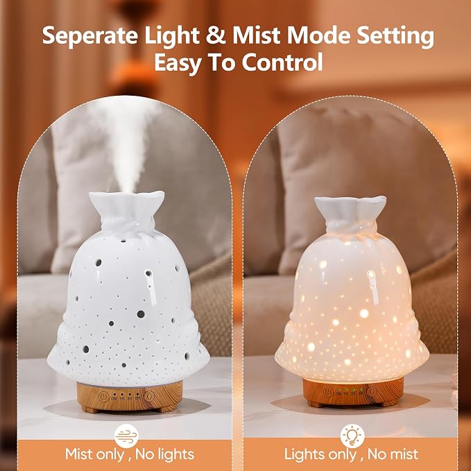 160ML Ceramic Diffuser for Essential Oils Lucky Bag Aromatherapy Diffuser - Image 6