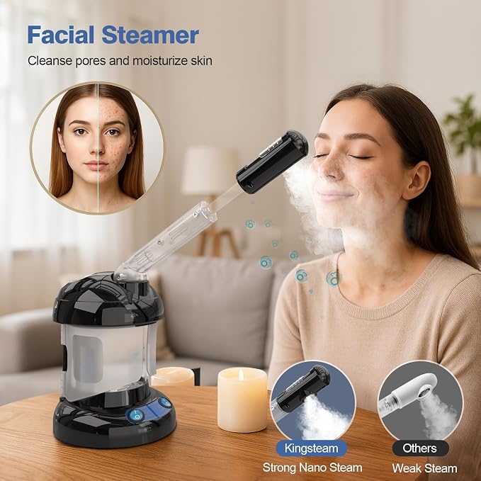 Hair Steamer Kingsteam 2 in 1 Ozone Facial Steamer, Design - Image 4
