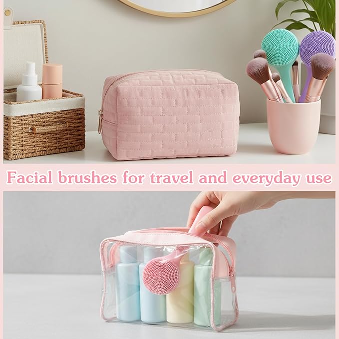 4 Pcs Silicone Face Brush Manual Facial Cleansing Brush, Soft Face Scrubber - Image 6