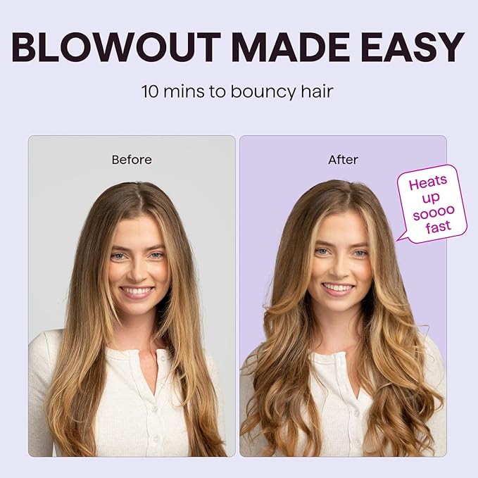 Wavytalk Blowout Boost Thermal Brush, 1.5 inch Heated Round Brush Curling Iron - Image 4