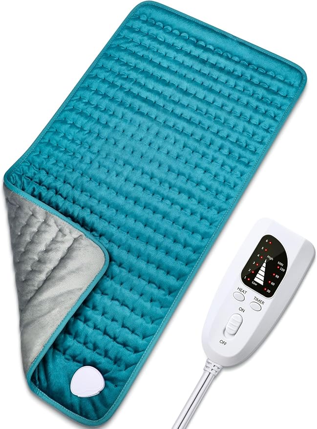 Electric Heating pad for Back/Shoulder/Neck/Knee/Leg Pain, Cramps and Arthritis by BESIGILAHeatingPad