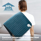 17x33 Heating Pad for Pain Relief | Ultra-Soft Microplush Fabric | 6 Adjustable - Image 3