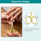 Lermende Cuticle Scissors Extra Fine Curved, Portable Stainless Steel Manicure - Image 7