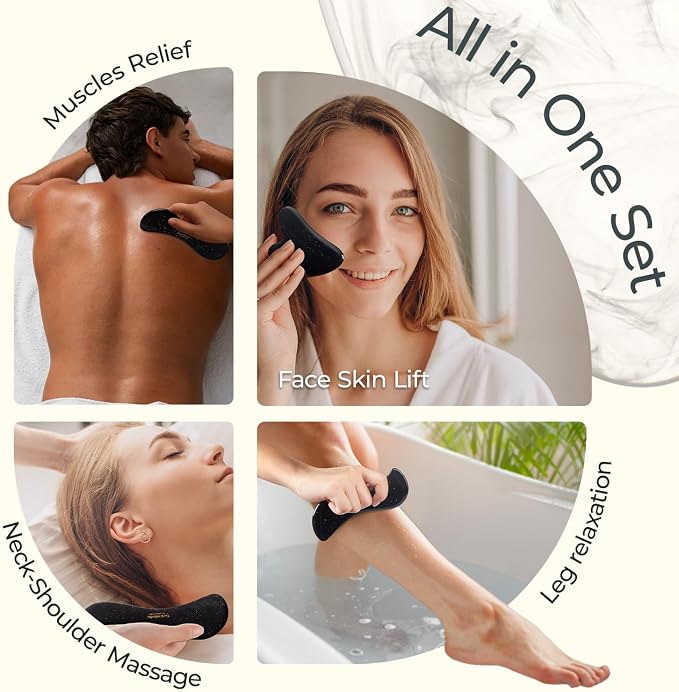 Scienlodic 3 Pcs Gua Sha Massage Tools - Image 4