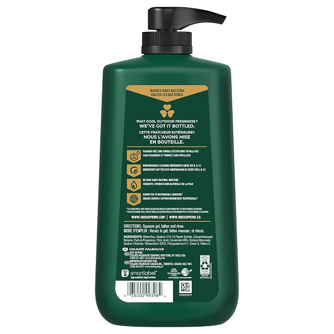 Irish Spring Original Clean Body Wash, 30 Oz Pump - Image 5