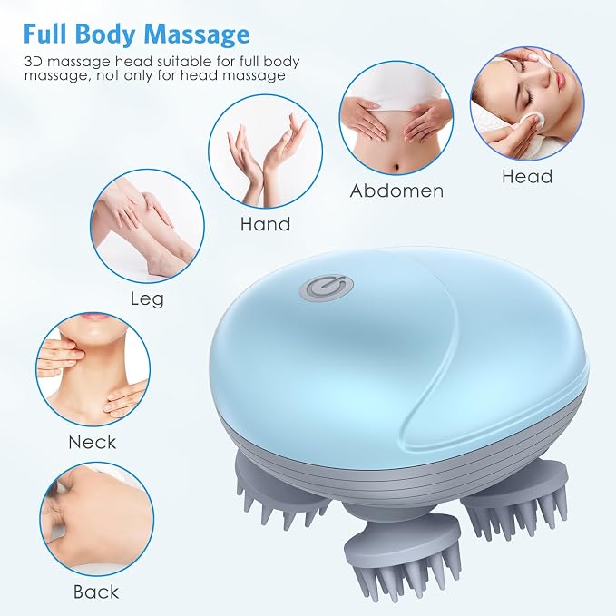 Upgraded Handheld Scalp Massager, Electric Scalp Massager, Scalp and Back - Image 6